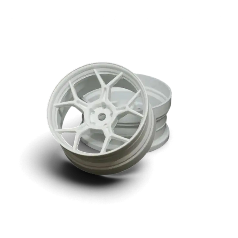 Jantes drift Feathery (2pcs) - Blanc mat - +6mm