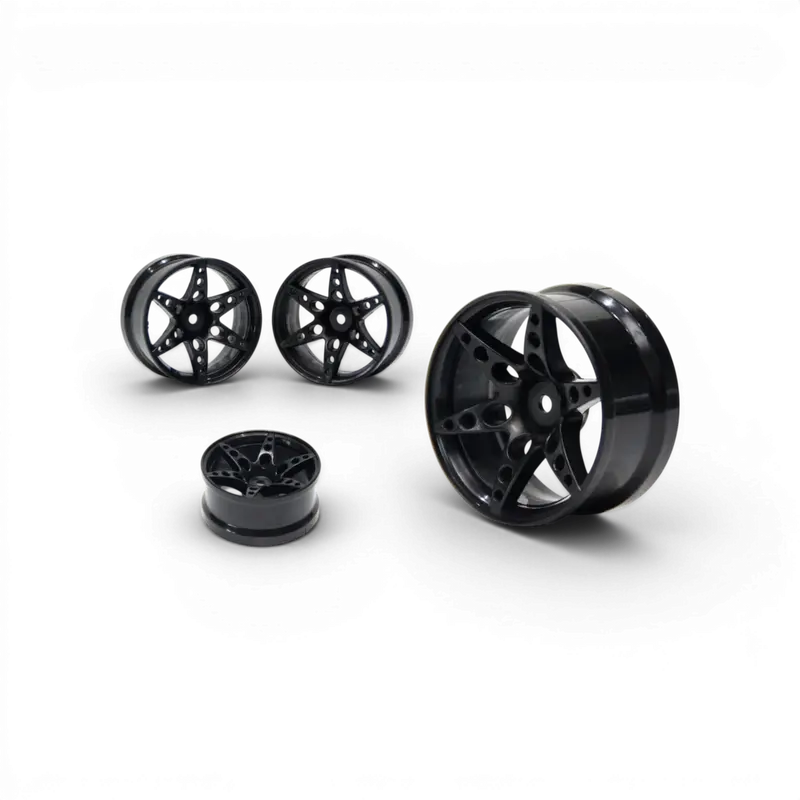 Jantes R1 déport +6mm - Noires