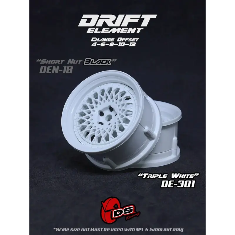 Jantes réglables Drift Element Mesh Blanches