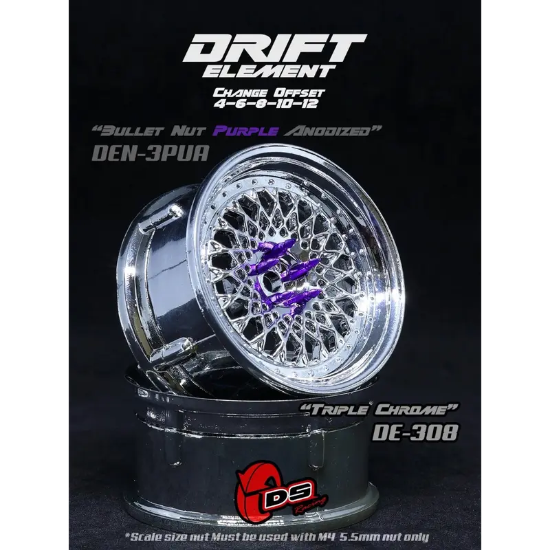 Jantes réglables Drift Element Mesh Chrome