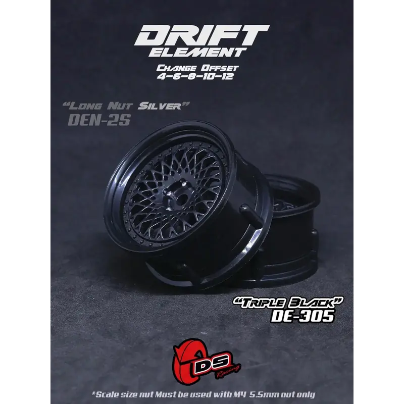 Jantes réglables Drift Element Mesh Noires