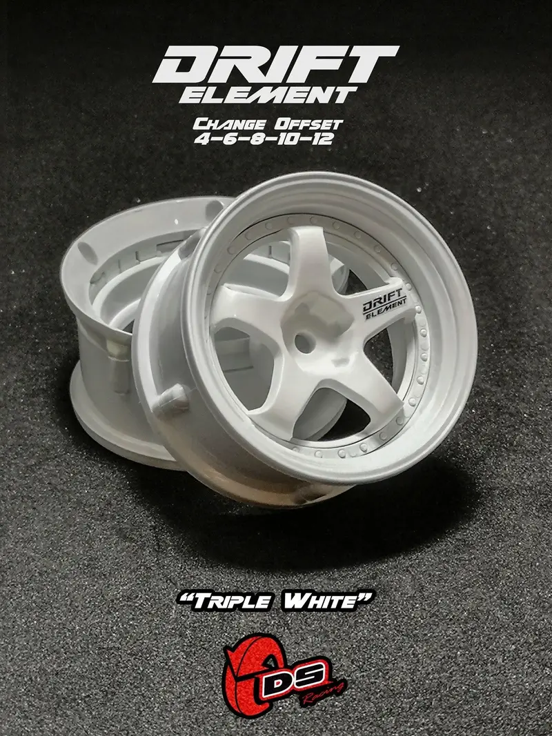 Jantes réglables Drift Elements Blanches/visserie blanche