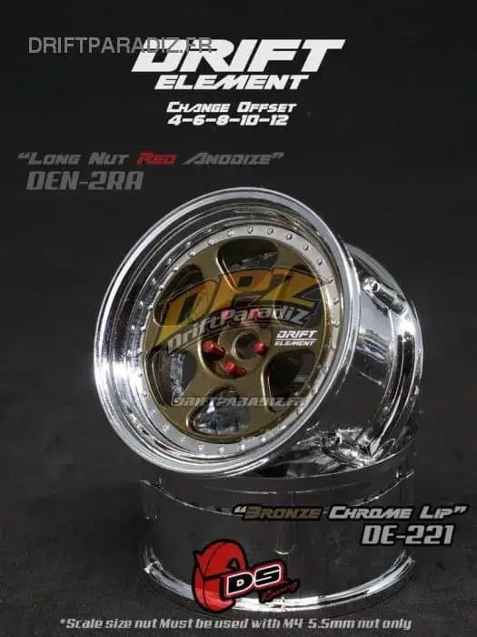 Jantes réglables Drift Elements Bronze/Chrome/visserie Chrome