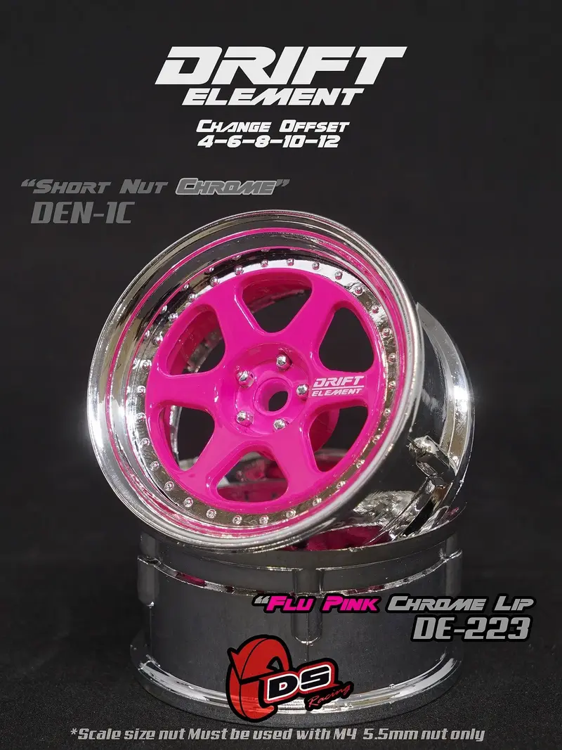 Jantes réglables Drift Elements Rose/Chrome