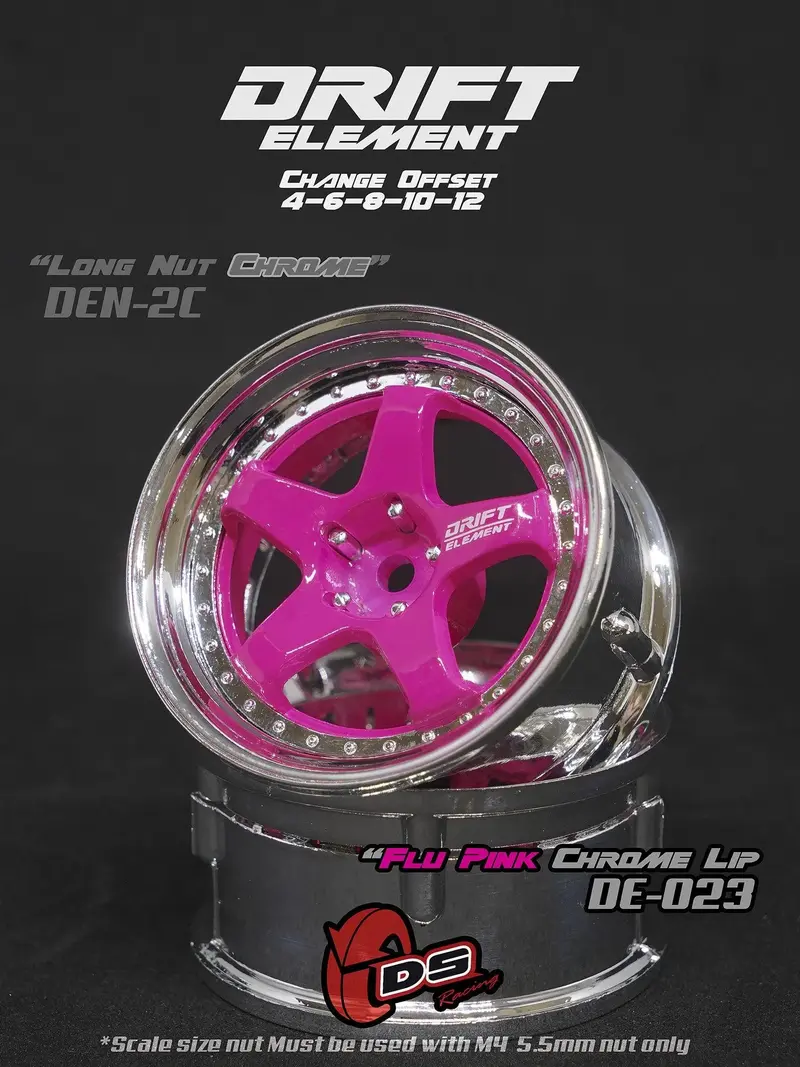 Jantes réglables Drift Elements Rose/Chrome