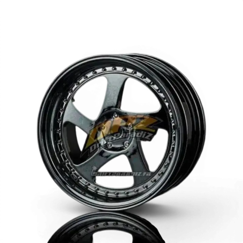 Jantes TMB +5 Chrome/noire