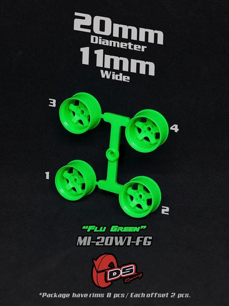 Jantes Vert Mini Z W - 20mm - 11mm