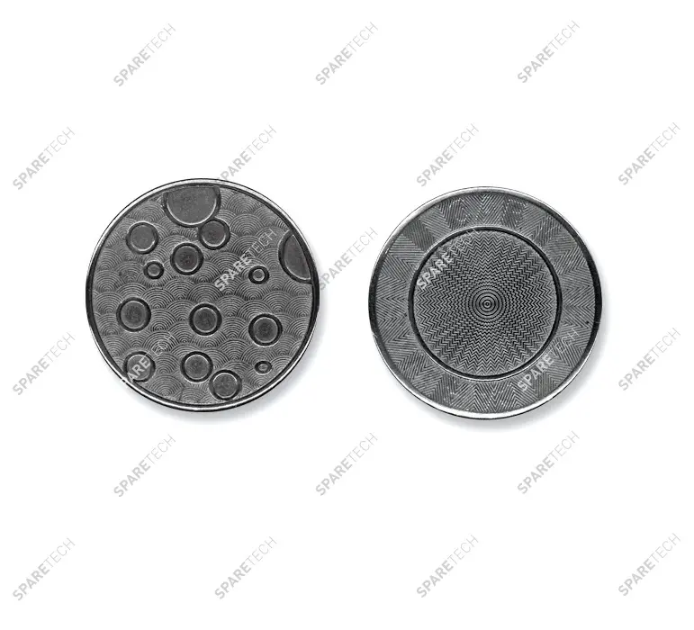 Jeton inox Ø22x1.85mm non troué — Lot de 100