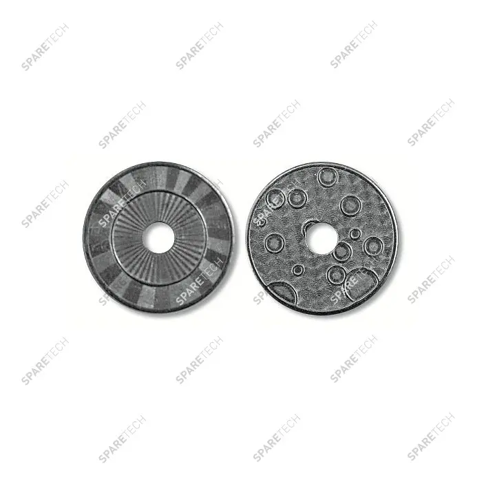 Jeton inox troué Ø28x1.85mm — trou Ø6mm — Lot de 100