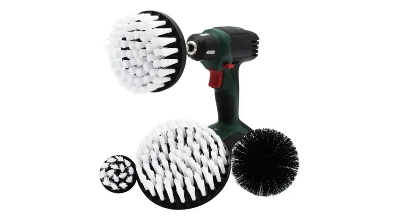 Jeu de brosses de perçage 4 pièces Poils doux blancs - Nouveau Outlet