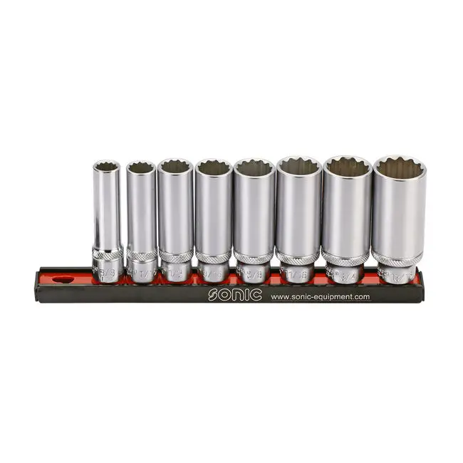 Jeu de douilles profondes Sonic 3/8" US Sizes