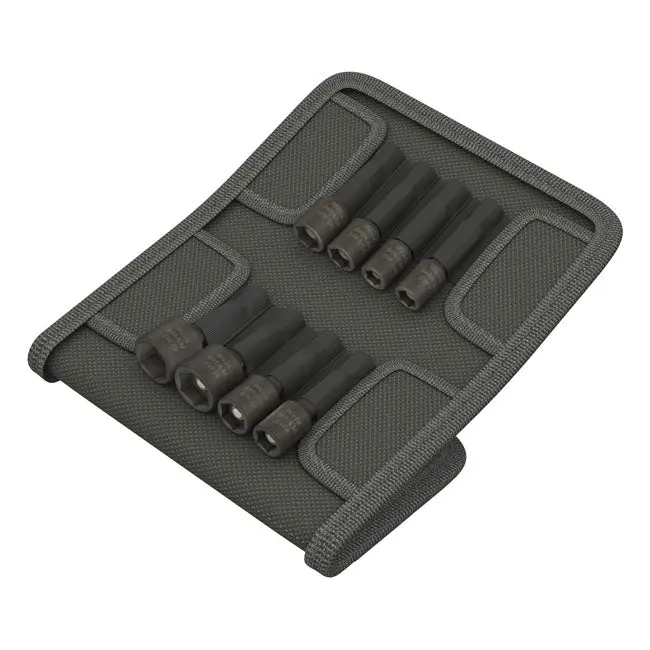 Jeu d'écrous Wera 1/4" Drive avec pochette de ceinture