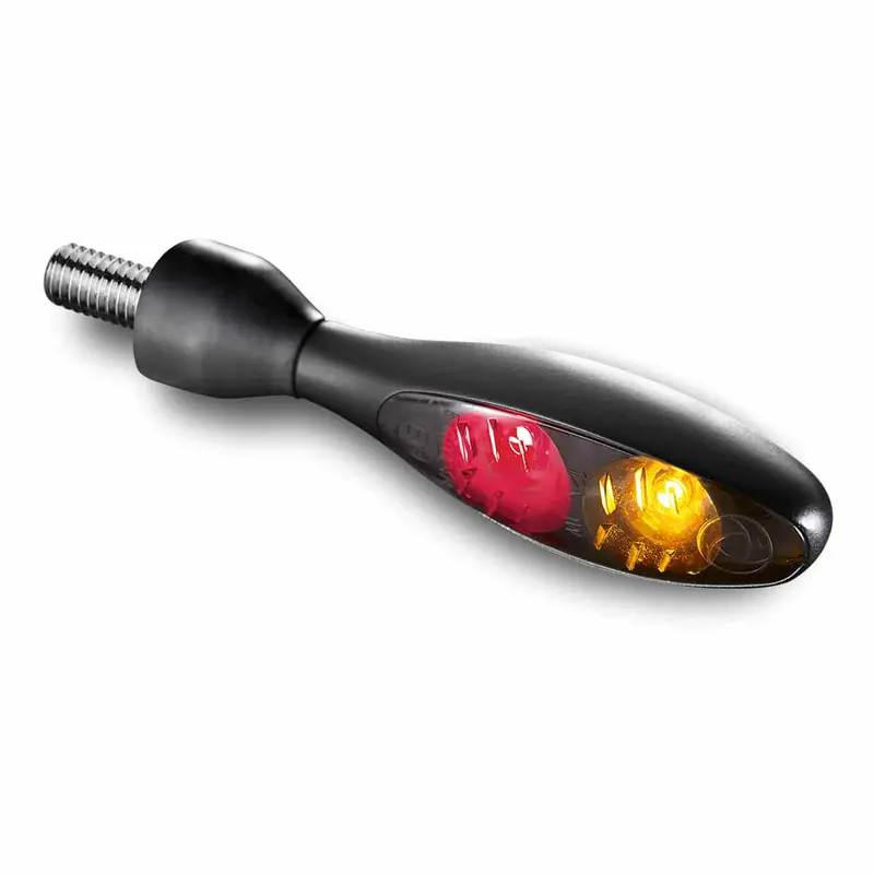 Kellermann Micro 1000 DF 3 en 1 Mini LED Moto Feu arrière / Clignotant Noir