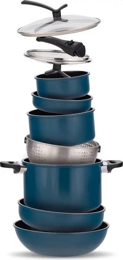 Kelton 4-in-1 Stapelbare 26-delige Pannenset - Retour