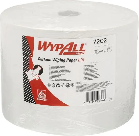 Kimberly Clark Wypall L20 Rouleau d'essuyage 1 épaisseur Blanc - Nouveau Outlet
