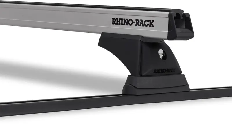 Kit 2 barres de toit noire 1250mm Heavy Duty RCH Trackmount Mitsubishi Pajero NM - NP 2000-2006 - RHINO-RACK
