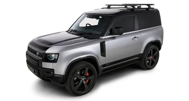 Kit 2 barres de toit noire 1260mm - Reconn-Deck Land Rover Defender II 90 L663 2021+ - RHINO-RACK