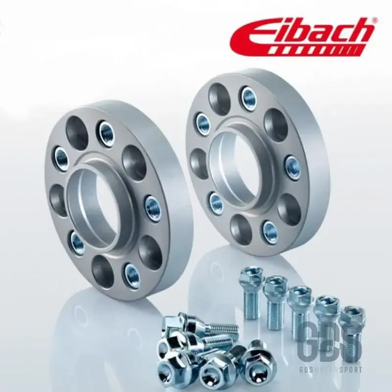 Kit 2 Cales élargisseurs de voie Eibach Pro-Spacer 4x100 ⌀57 Double Boulonnerie — BMW Série 3 E30 Berline, Touring, Coupé et Cabriolet
