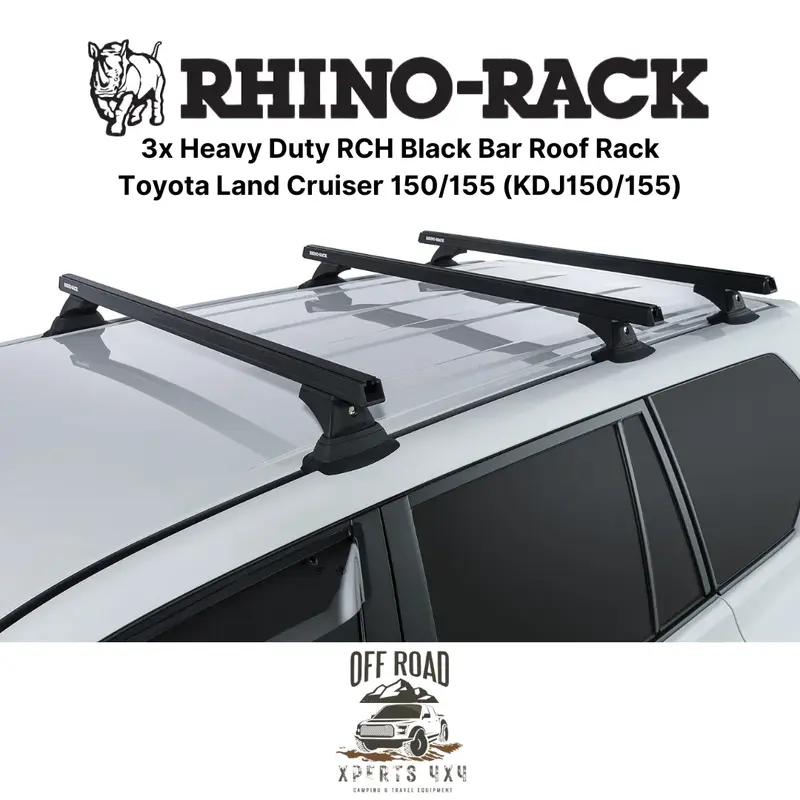 Kit 3x Barres de Toit Heavy-Duty - Toyota Land Cruiser 150/155 - RHINO-RACK