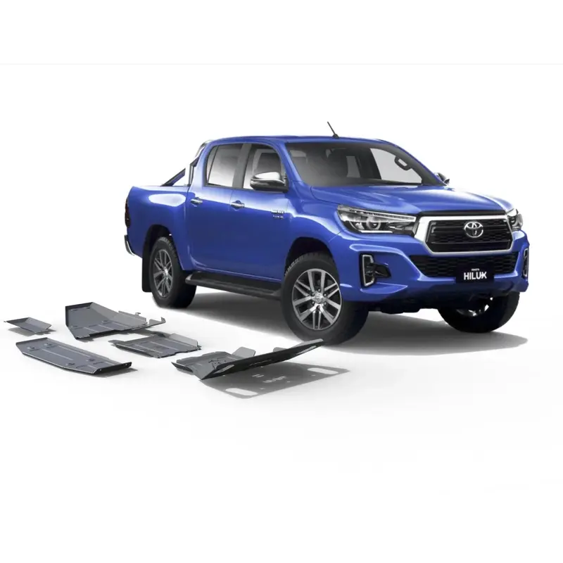 Kit 4x Protections Toyota Hilux Revo 2016-2025 - Rival4x4 - Aluminium 6mm