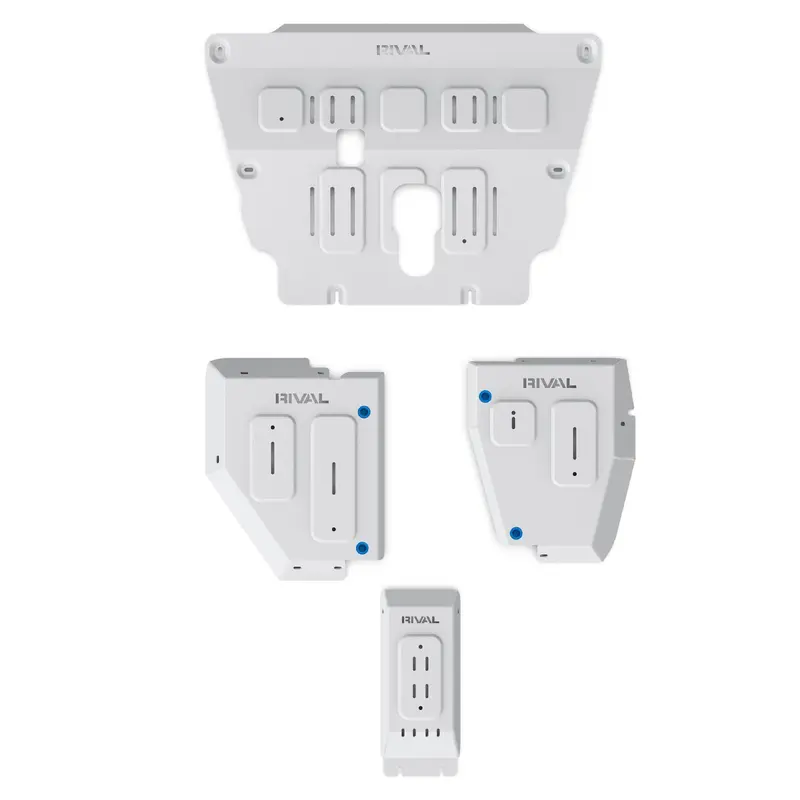 Kit de 3 blindages Dacia Duster 2023+ en aluminium 4 mm – RIVAL 4X4