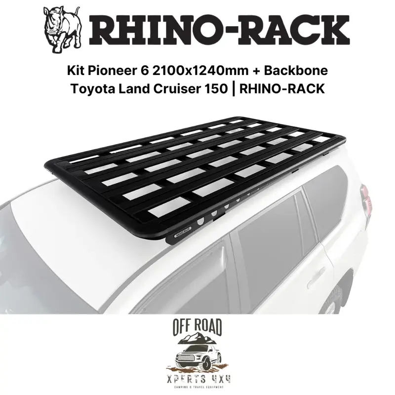 Kit Galerie de Toit 2100x1240mm avec Backbone | Toyota Land Cruiser 150 - RHINO-RACK