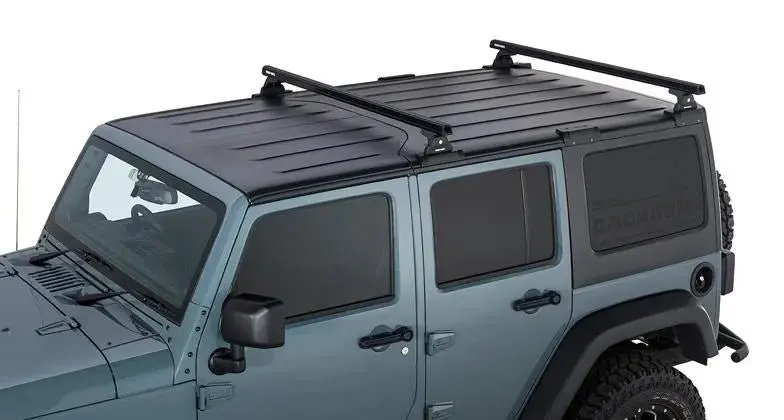 Kit x2 Barres de Toit 1500mm Heavy Duty (Système Backbone) - Jeep Wrangler JK 4 portes - RHINO-RACK