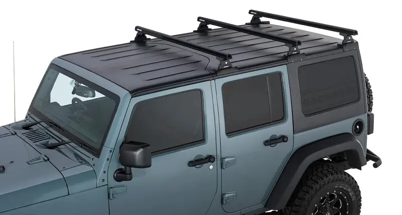 Kit x3 Barres de Toit 1500mm Heavy Duty - Jeep Wrangler JK 4 portes - RHINO-RACK