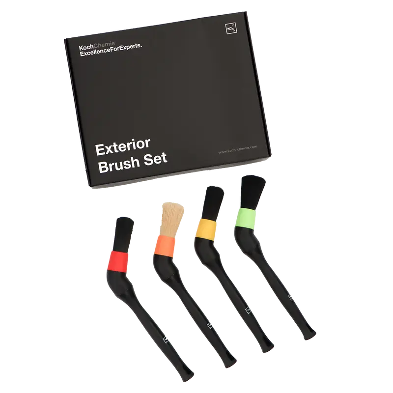 Koch Chemie Exterior Brush Set — Kit 4 Pinceaux Detailing Extérieur