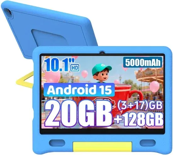 Kotsren KT1026 Kindertablet 10.1 inch 128GB Blauw - Gebruikt