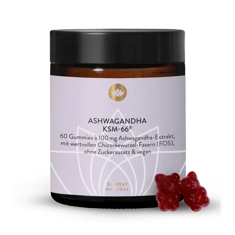 KSM-66 Gummies Ashwagandha Vegan Cassis - Nouvelle Gamme