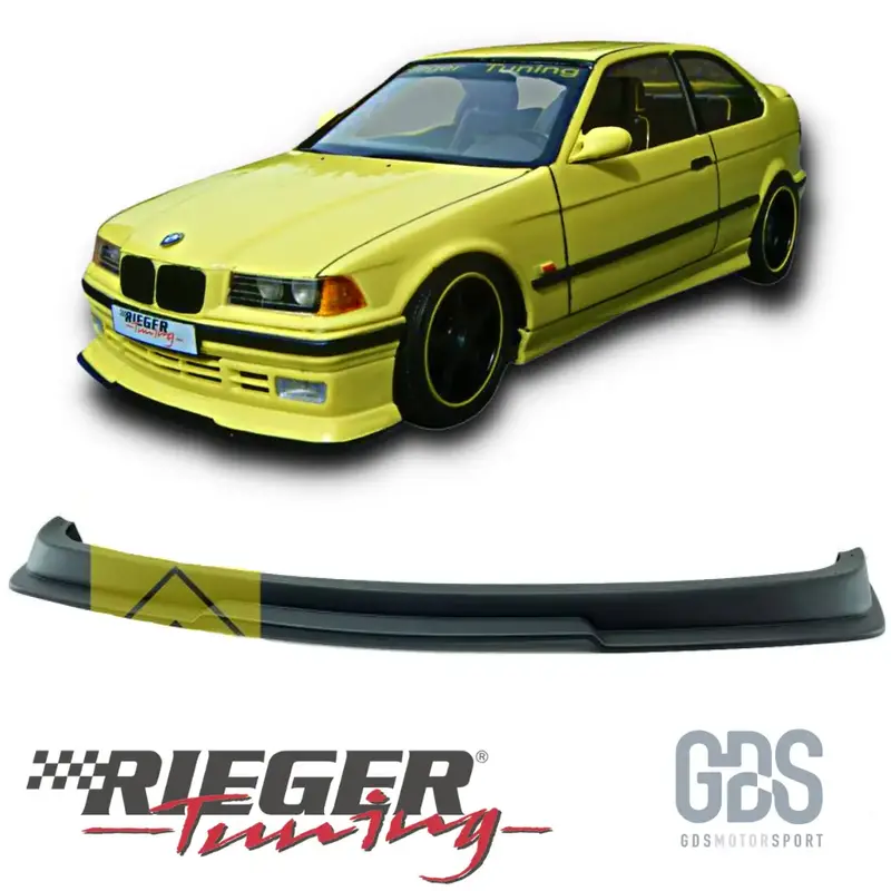 Lame Avant M3 GT Rieger Noir Mat pour Pare-Choc d'Origine BMW E36