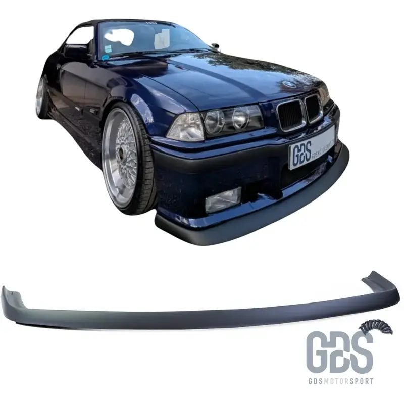 Lame Avant Style Fatlip Noir Mat pour Pare-Choc Look M3 BMW E36
