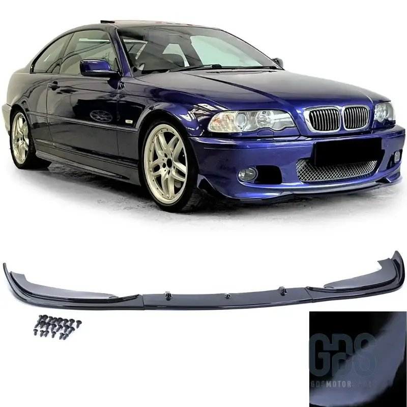 Lame M Performance Noir Brillant pour Pare-choc Avant Look M2 BMW Série 3 E46