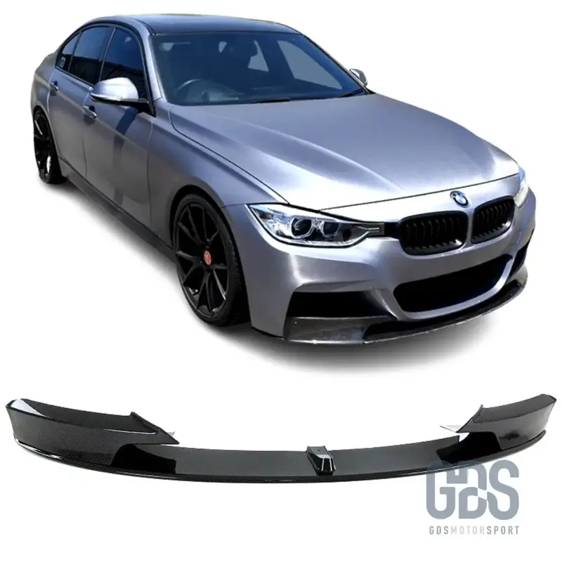 Lame M Performance pare-choc avant Look Carbone 3D pour BMW Série 3 F30 / F31 Pack M