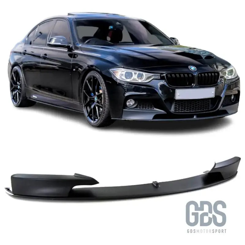 Lame M Performance pare-choc avant Noir Mat pour BMW Série 3 F30 / F31 Pack M