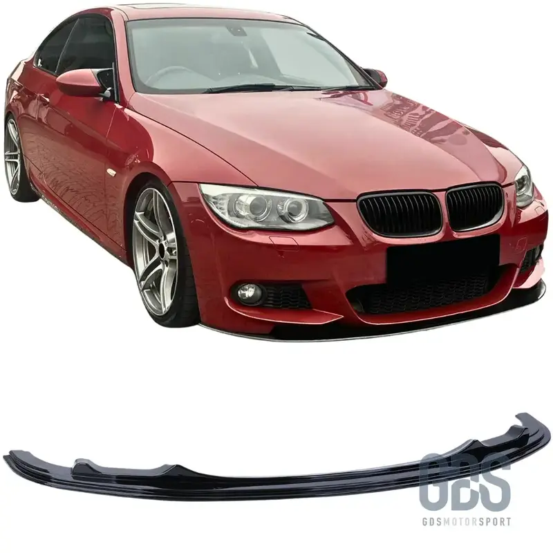 Lame M Performance pare-choc avant Pack M BMW E92 E93 Phase 2 LCI Noir Brillant