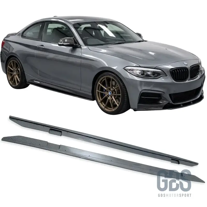 Lames de Bas de Caisse M Performance Aspect Carbone pour BMW Série 2 F22 F23