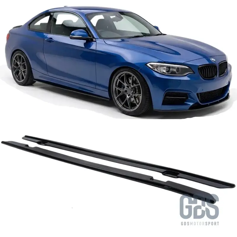 Lames de Bas de Caisse M Performance Noir Brillant pour BMW Série 2 F22 F23