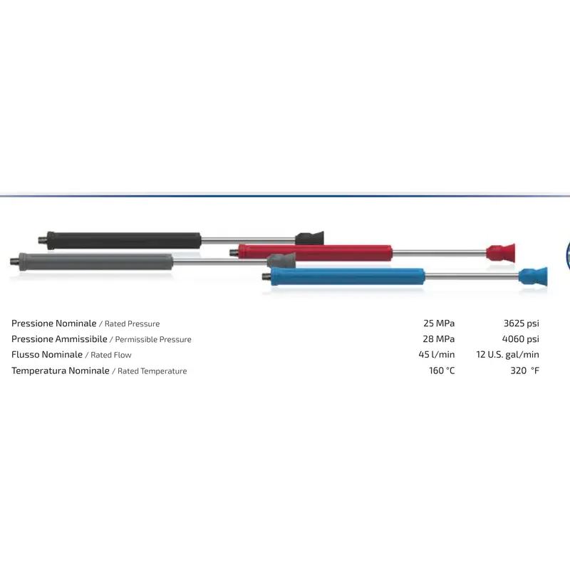 Lance droite RLS28 avec protecteur de buse gris