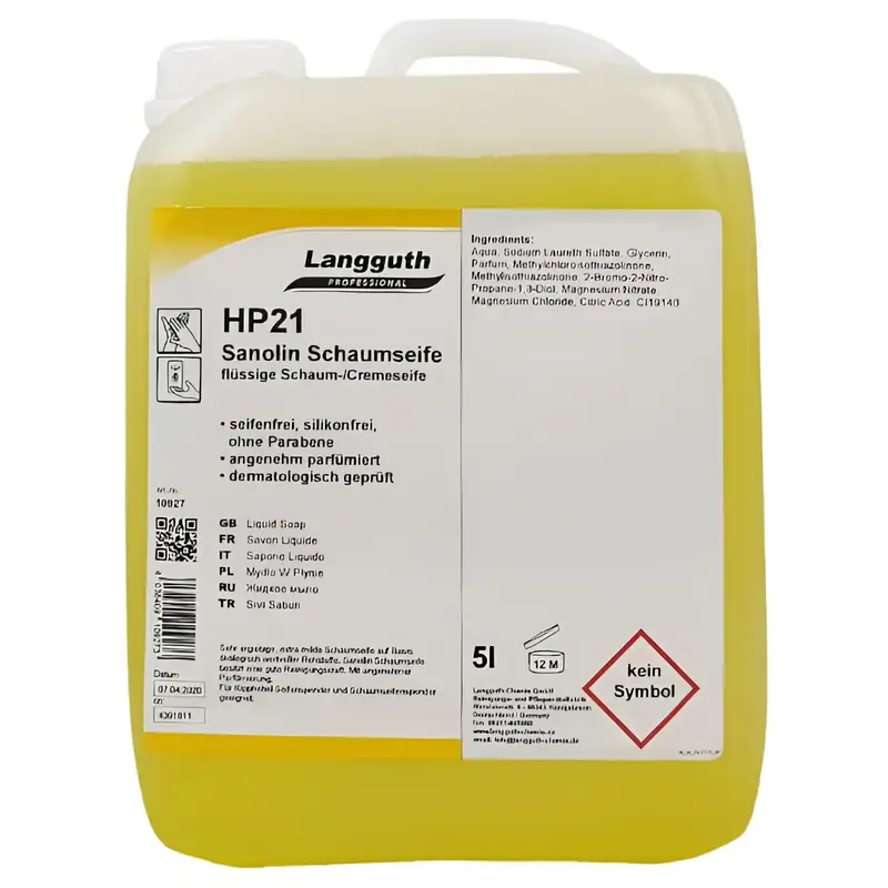 Langguth HP21 Sanolin Savon mousse 5l