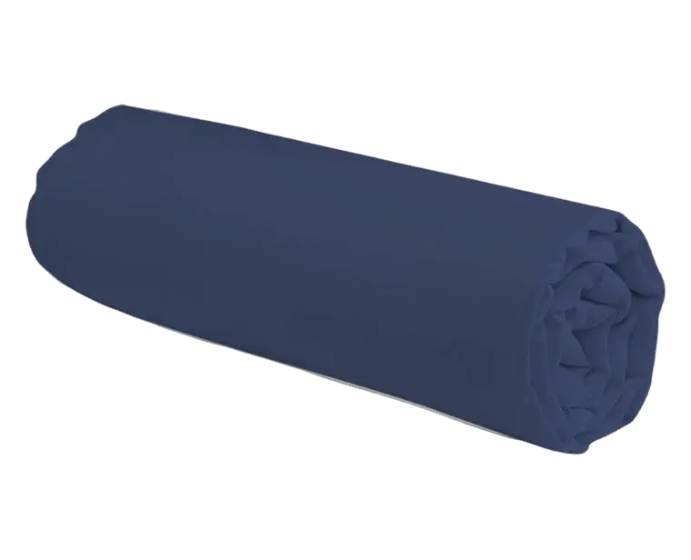 Le Roi du Matelas Drap Housse Bleu 120x200 Coton - Nouvelle Fin de Série
