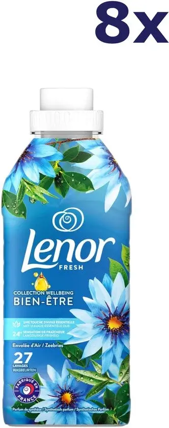 Lenor Envolée d'Air Sea Breeze 8x567 ml (216 lavages) | Adoucissant | Nouveau