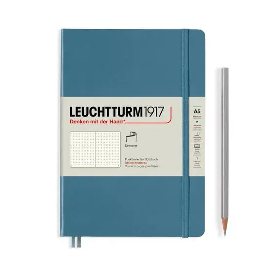 Leuchtturm1917 A5 Carnet ligné bleu clair - Neuf Outlet