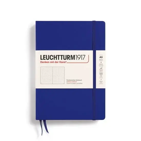 Leuchtturm1917 Carnet A5 Pointillé Bleu Encre - Neuf Outlet