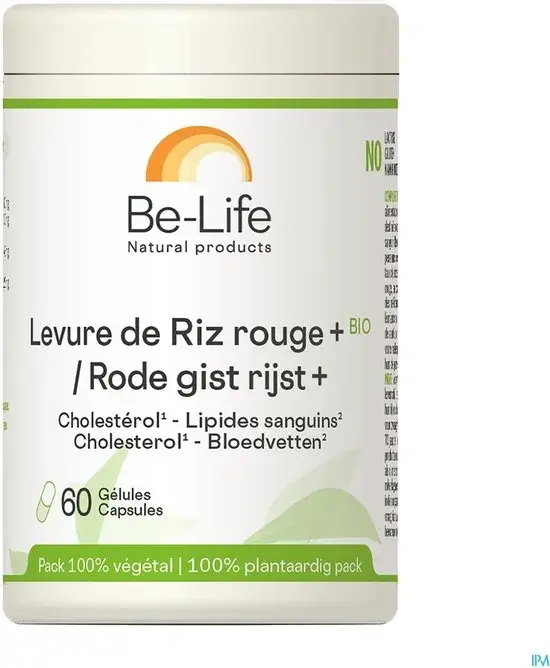 Levure de Riz Rouge Bio Be-Life Caps 60 - Nouveau Outlet