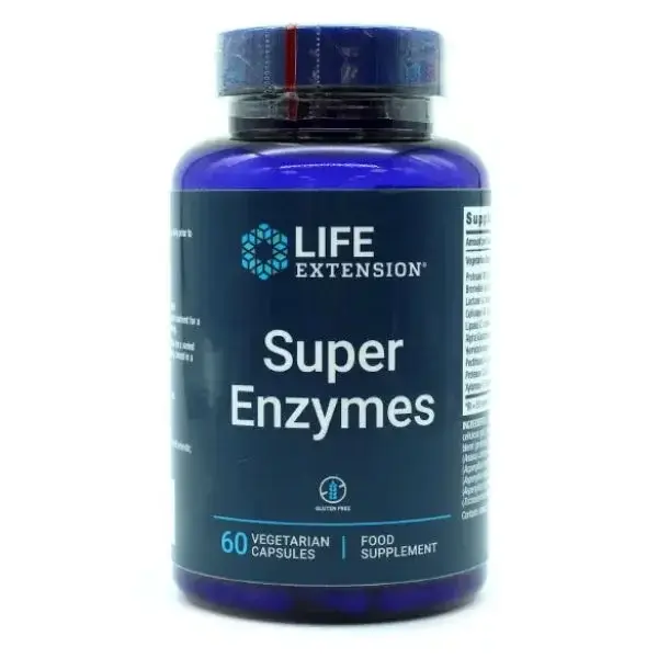 Life Extension Super Enzymes 60 Gélules - Nouvelle Promo