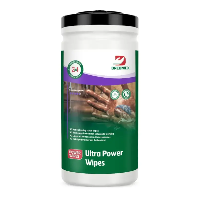Lingettes Ultra Power DREUMEX Lingettes de nettoyage pour mains et peau Boîte de 90 lingettes