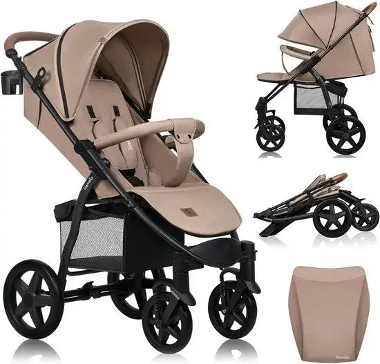 Lionelo Annet Plus Poussette Légère Beige - Nouveau Outlet