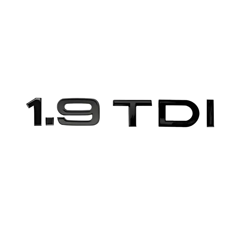 Logo de coffre noir motorisation Badge AUDI 1.9 2.0 2.5 3.0 4.0 TDI